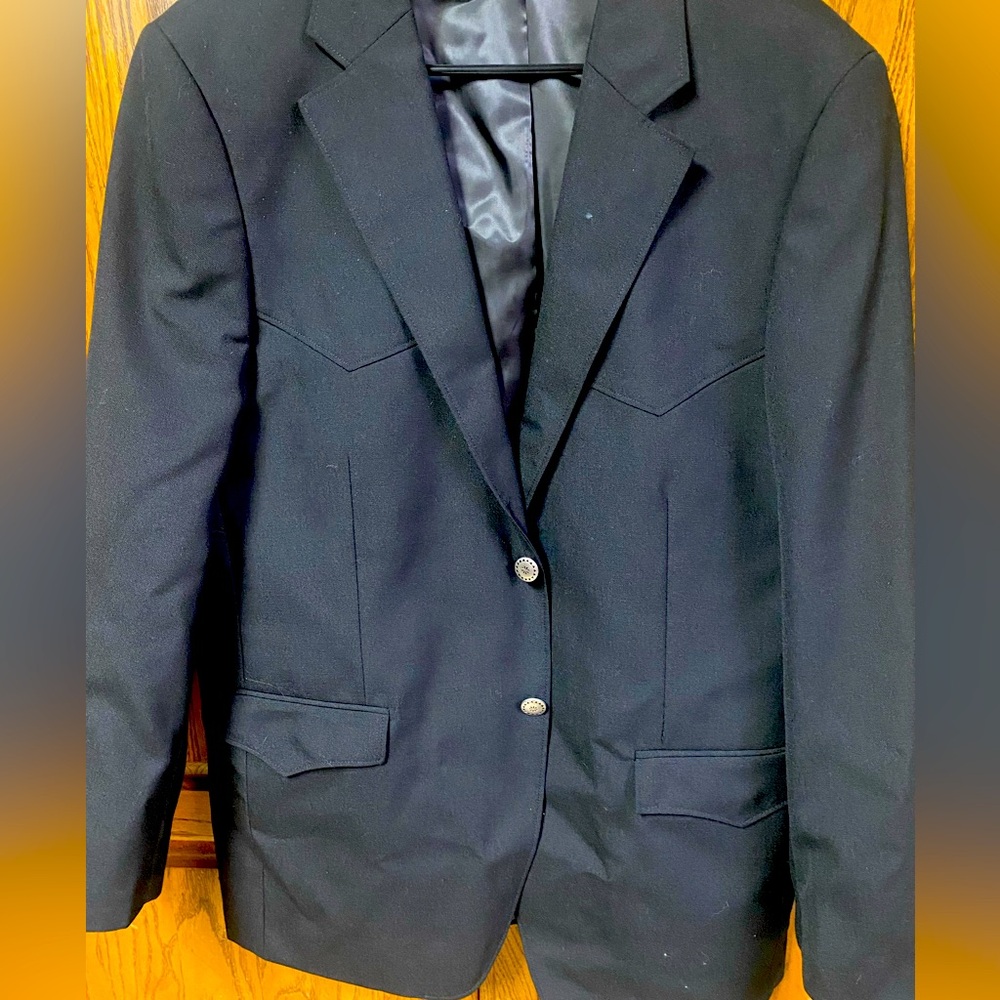 Red Sky western blazer, black, size 40R